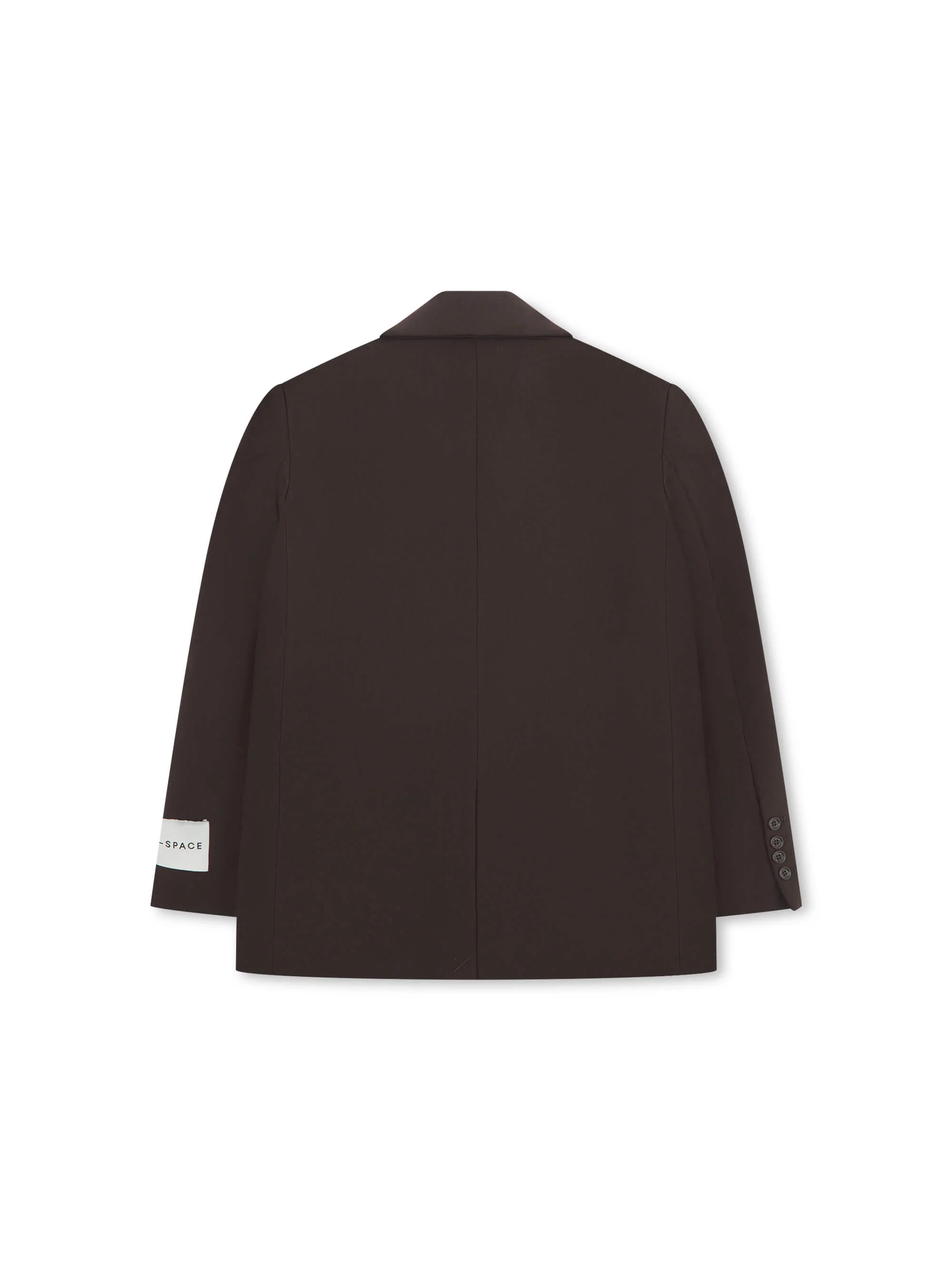 'BEAU' OVERSIZED SINGLE BREAST BLAZER BROWN - Image 3