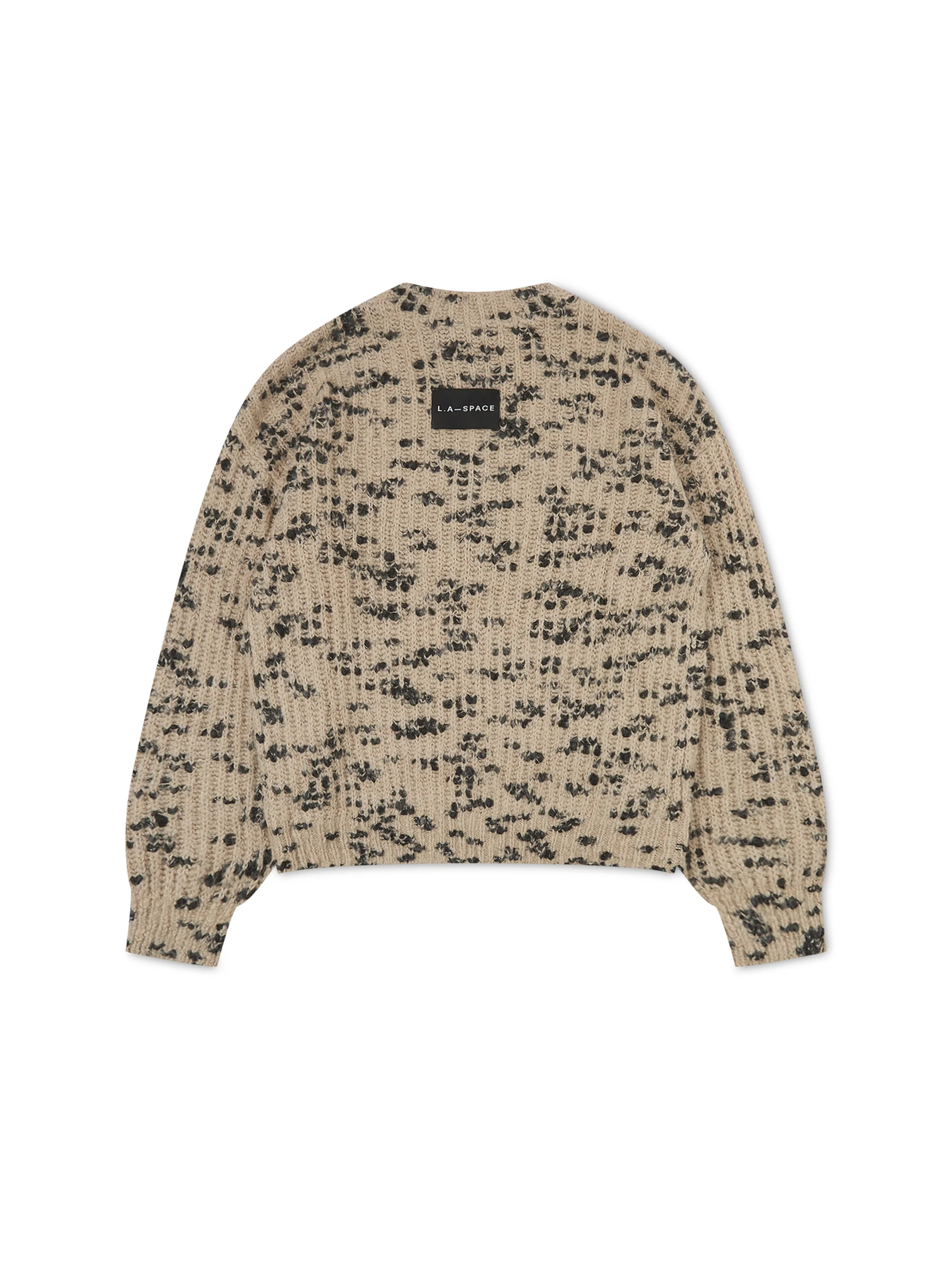 'BISOUS’ BALLOON SLEEVE WOOL BLEND JUMPER CAMEL - Image 6