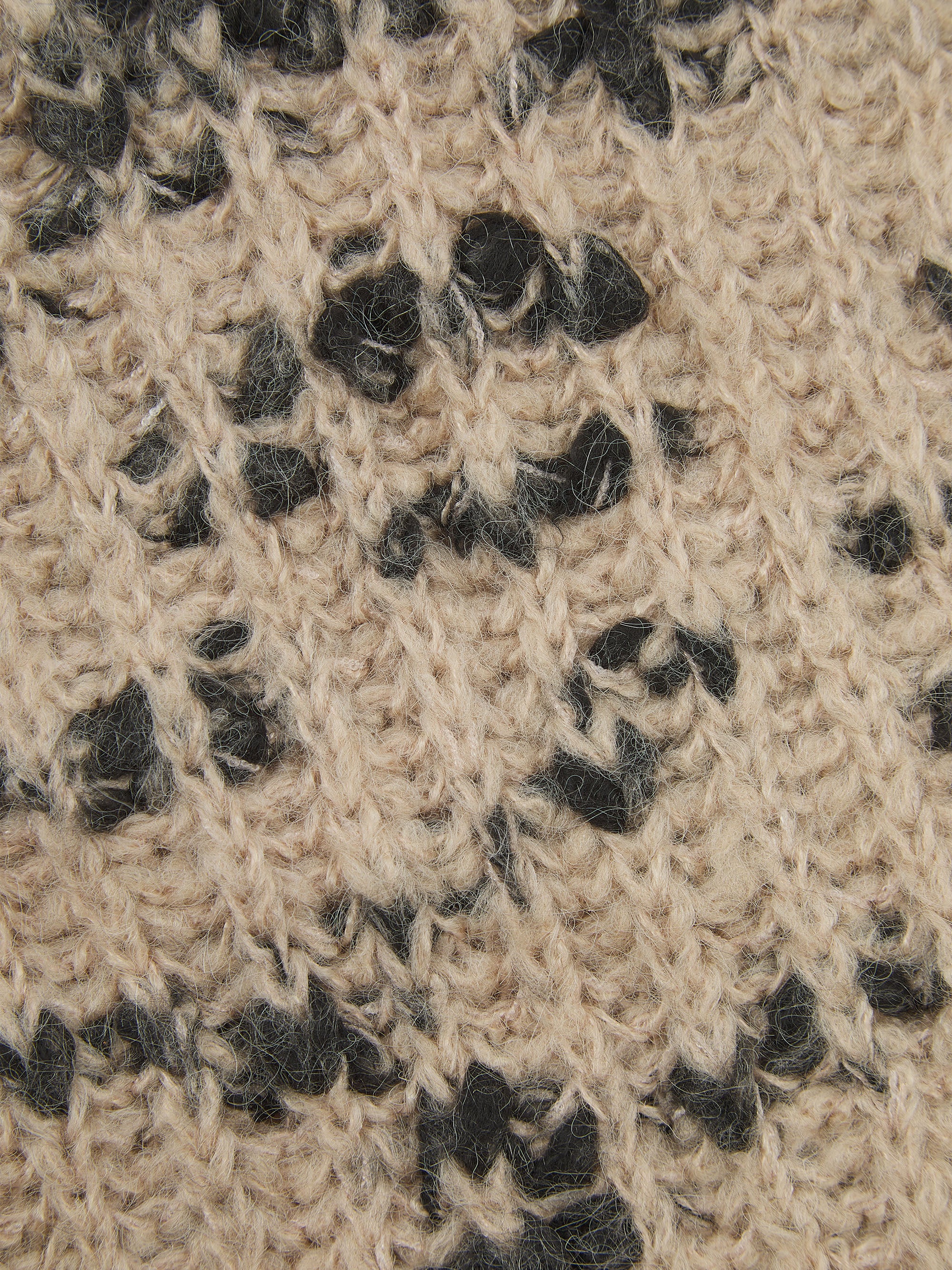 'BISOUS’ BALLOON SLEEVE WOOL BLEND JUMPER CAMEL - Image 8