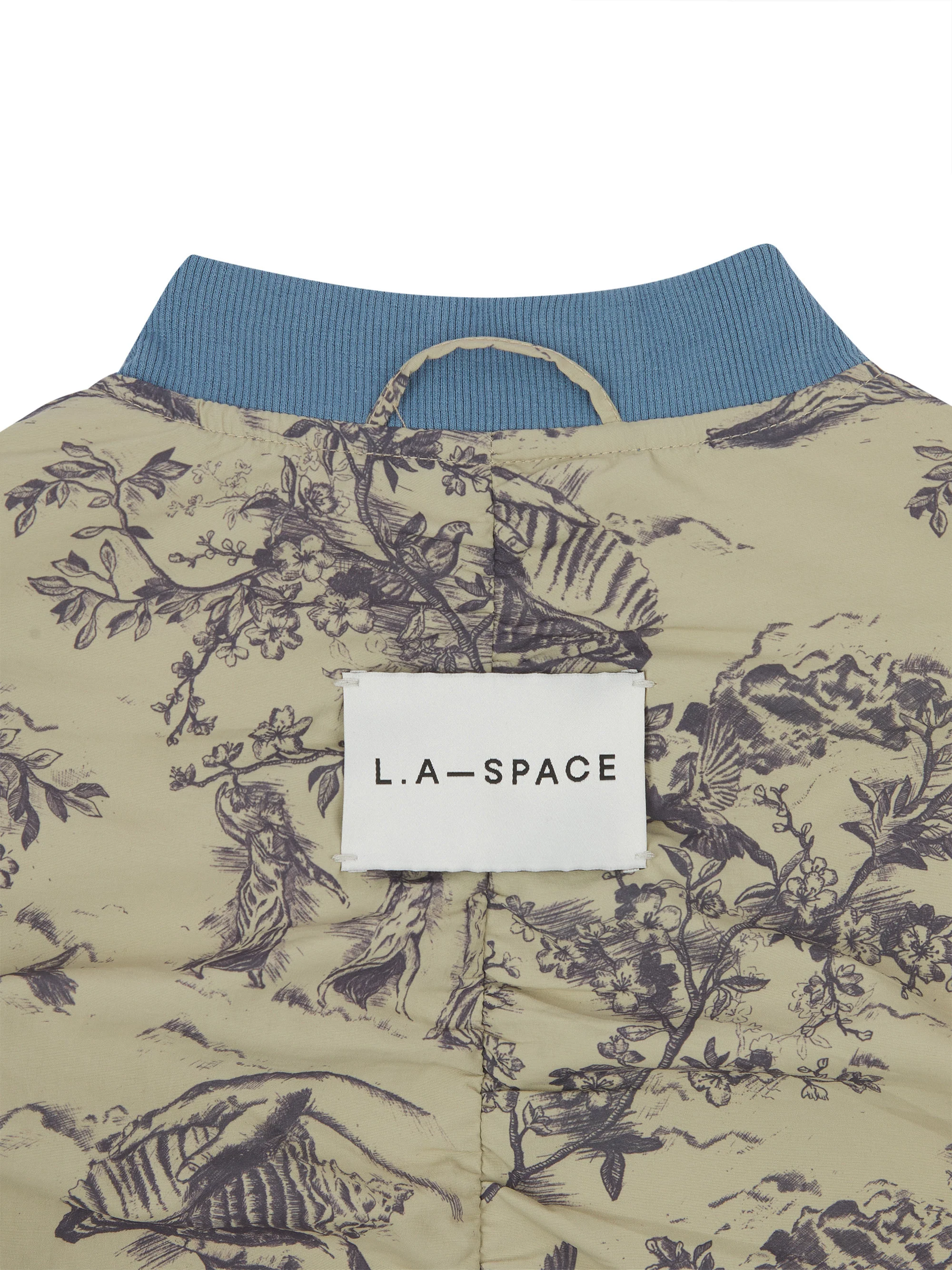 'LOUIS' COLOUR BLOCK REVERSIBLE BOMBER JACKET KHAKI - Image 11
