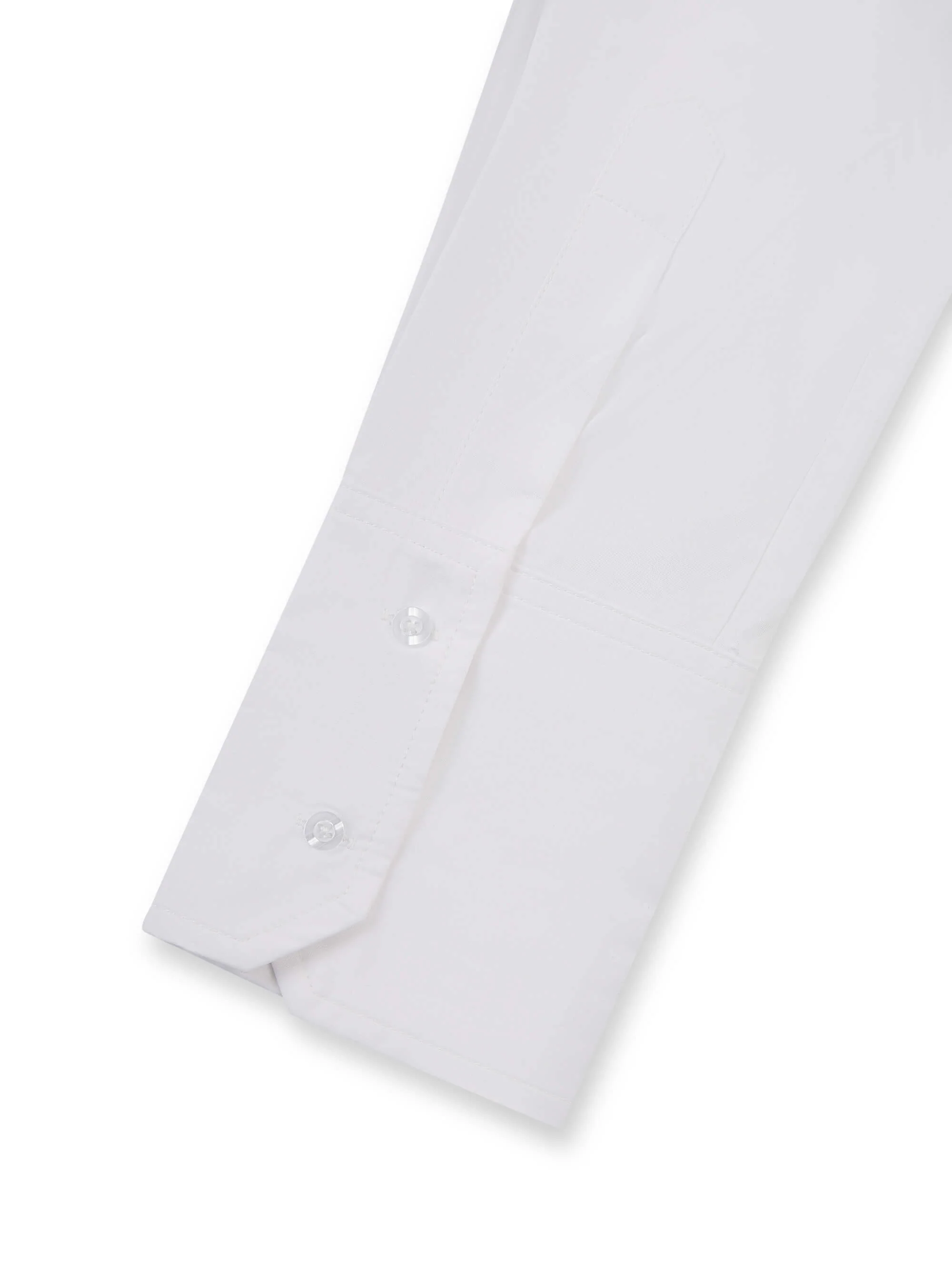 ‘EASY DOES IT’ COTTON BOX PLEAT SHIRT WHITE - Image 9