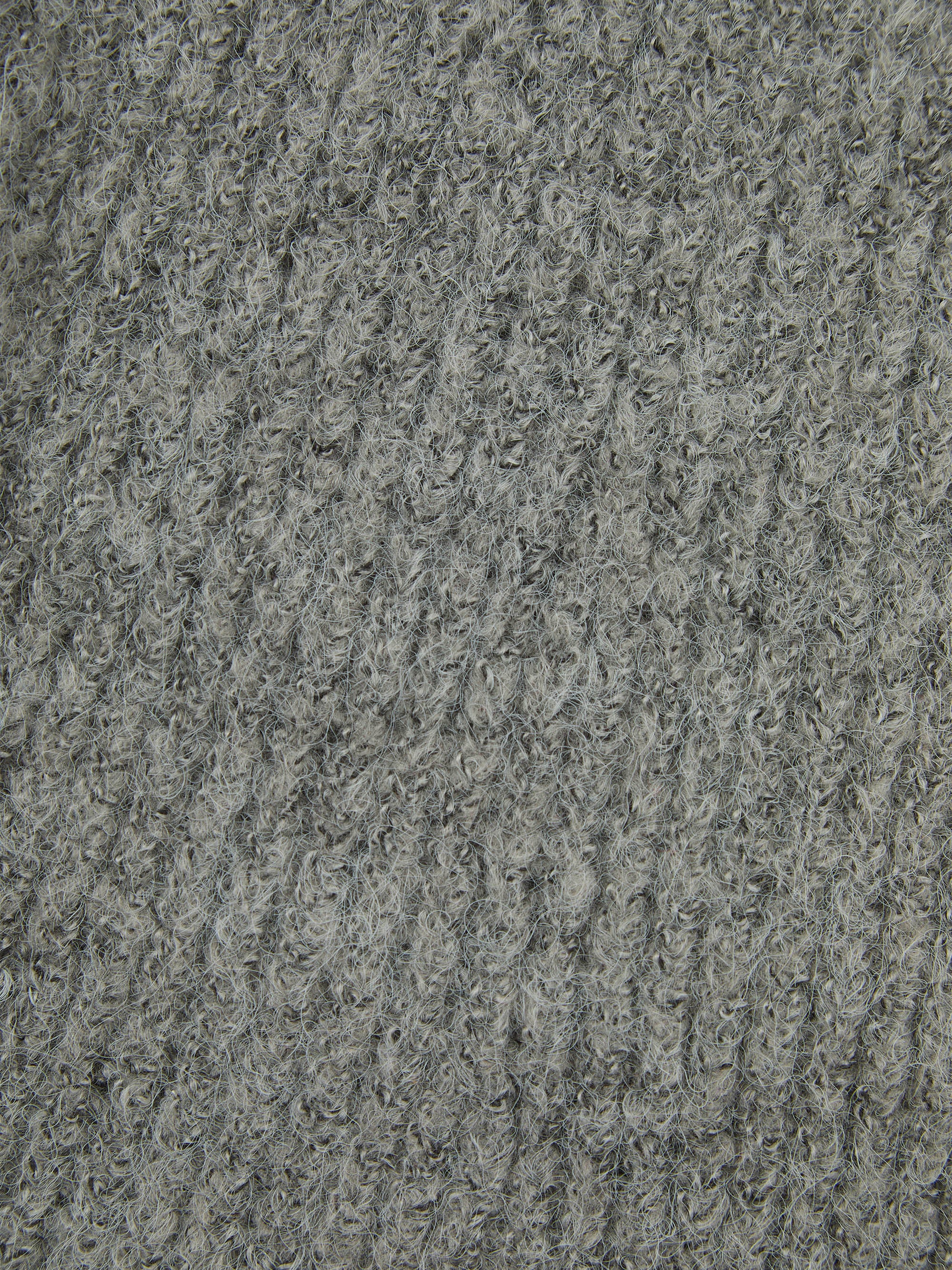 'CALME' TEXTURED KNIT FLARE LEG TROUSERS GREY - Image 5
