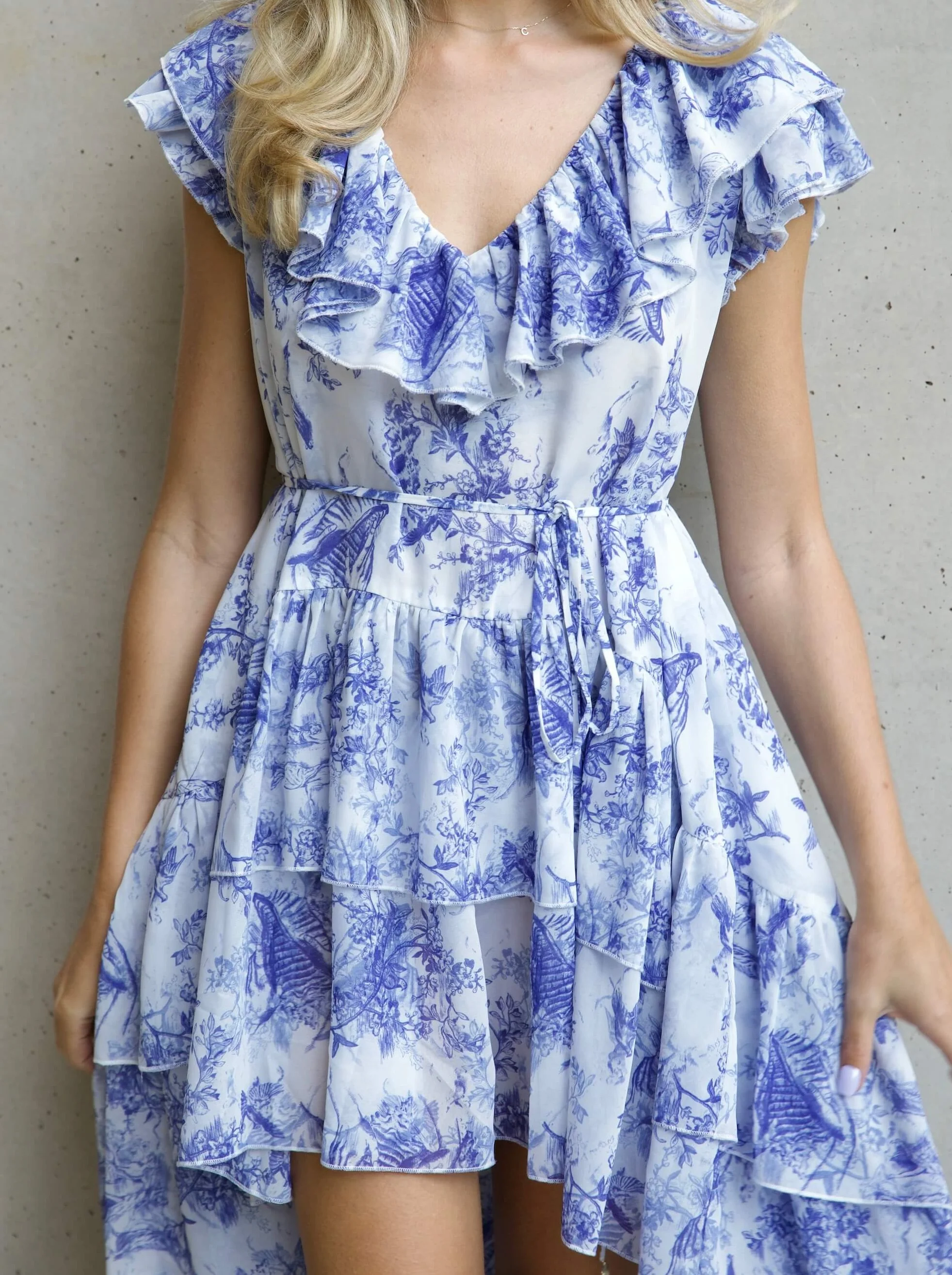 'APHRODITE' HIGH LOW HEM VOLUME DRESS TOILE - Image 10