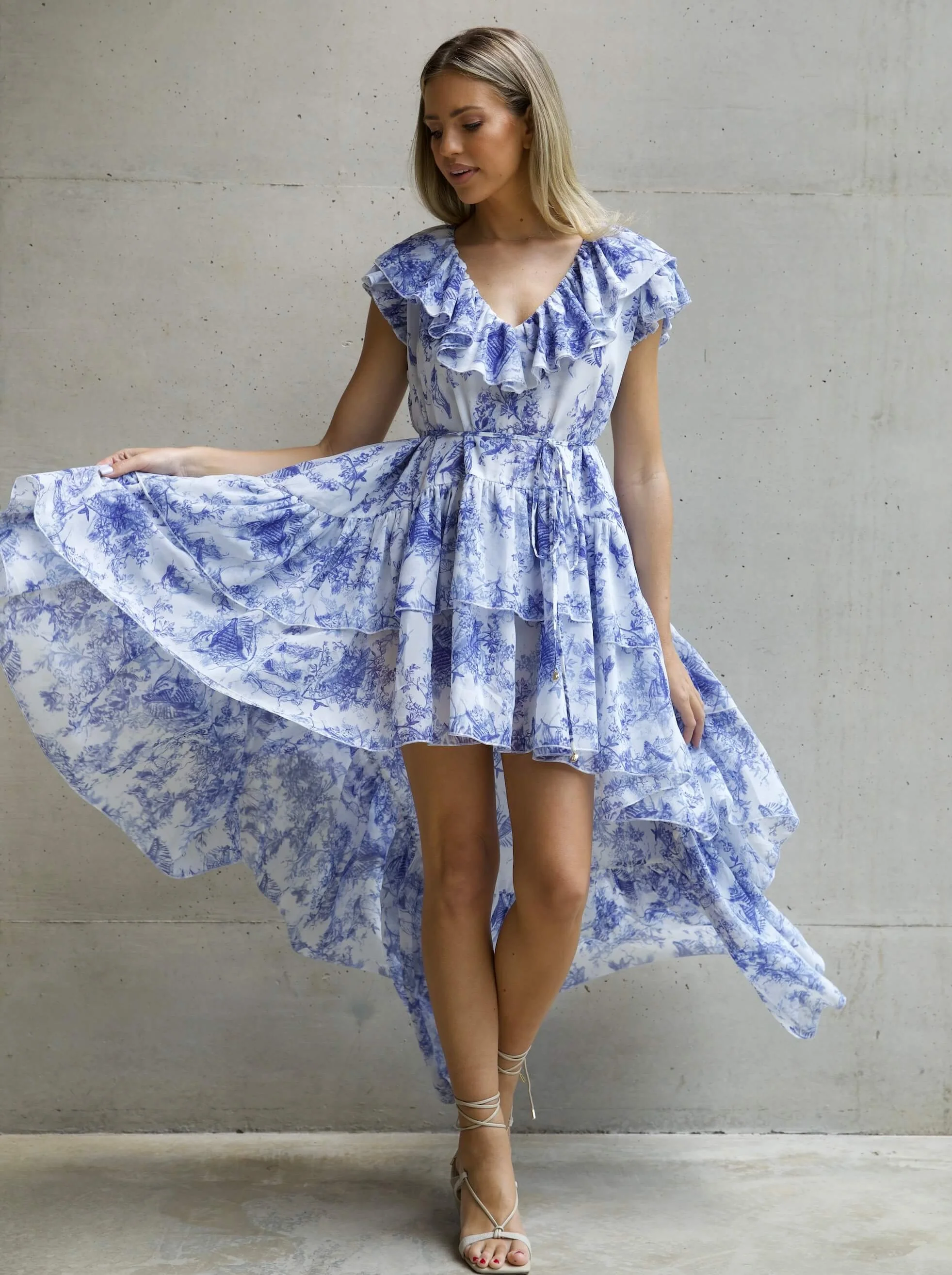 'APHRODITE' HIGH LOW HEM VOLUME DRESS TOILE - Image 12