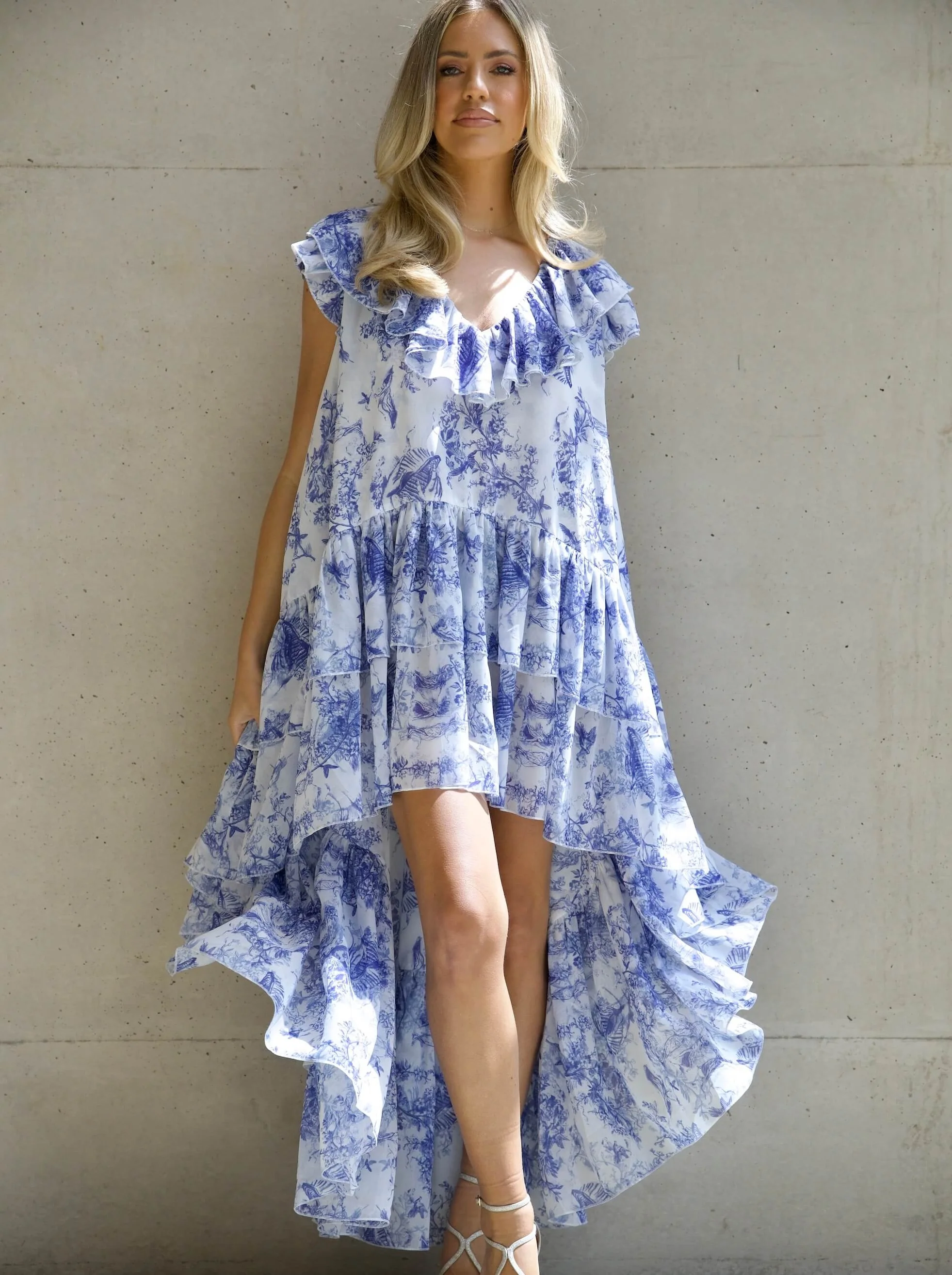 'APHRODITE' HIGH LOW HEM VOLUME DRESS TOILE - Image 4