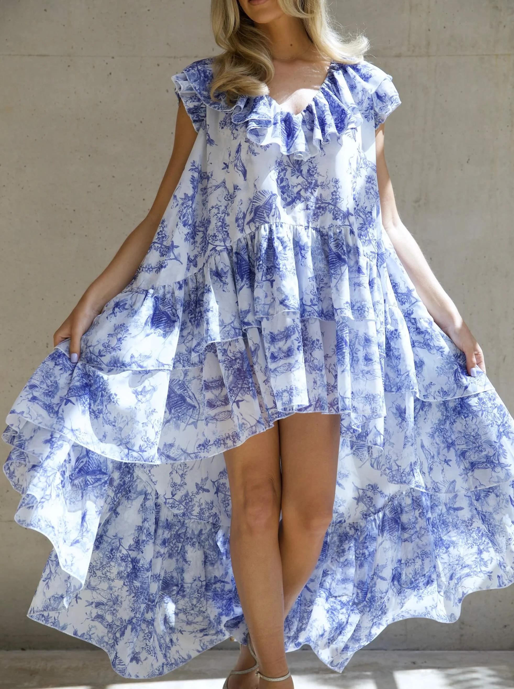 'APHRODITE' HIGH LOW HEM VOLUME DRESS TOILE - Image 6