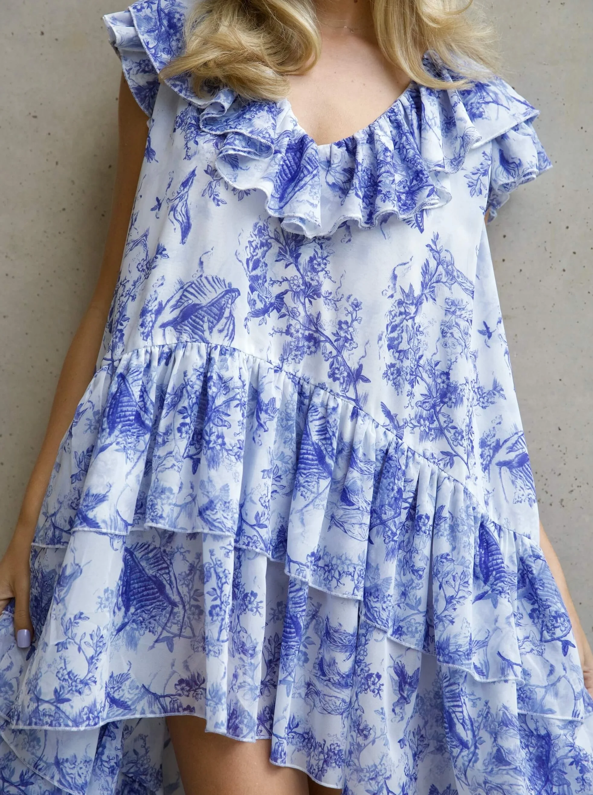 'APHRODITE' HIGH LOW HEM VOLUME DRESS TOILE - Image 7