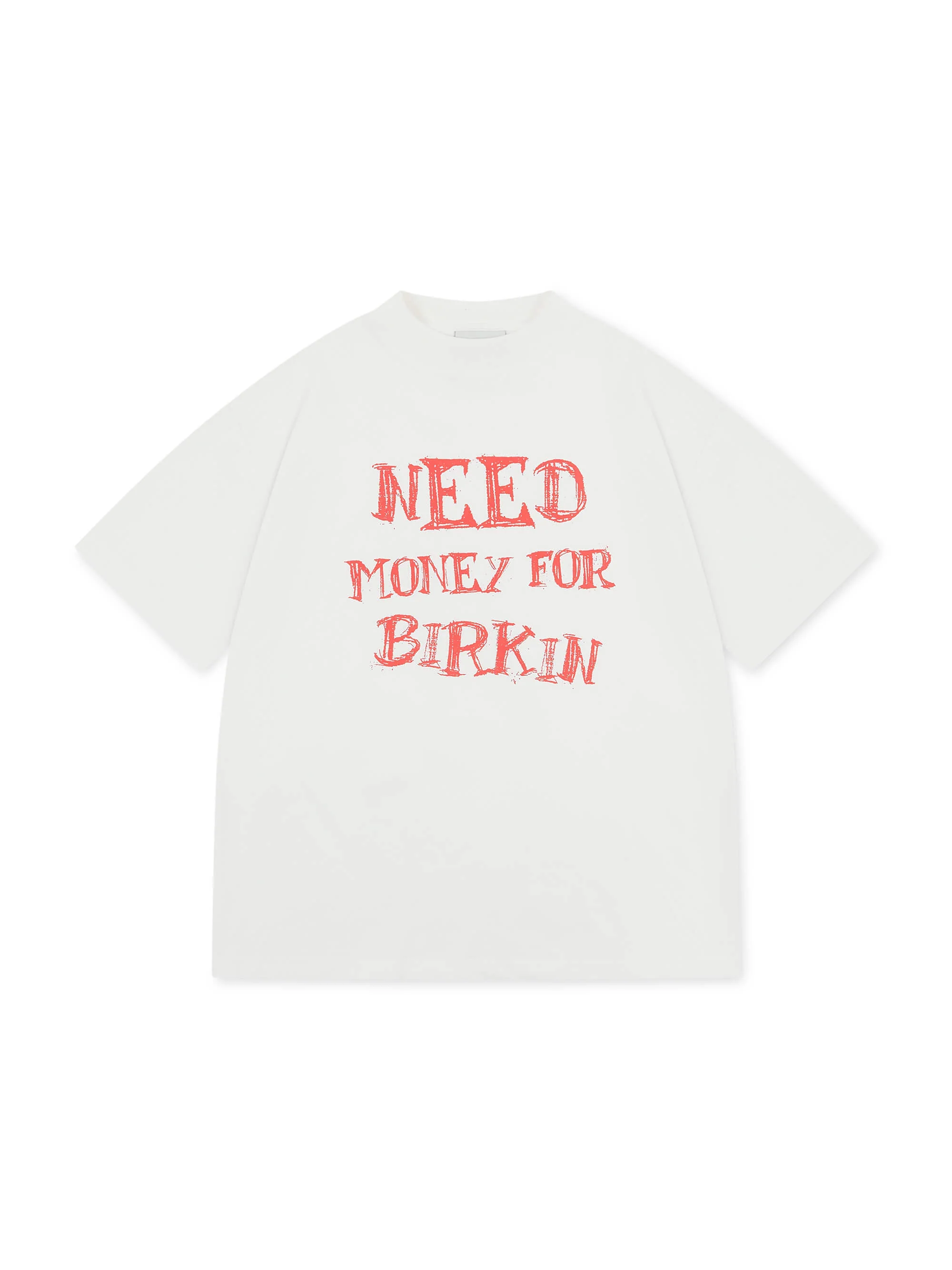 'NMFB' SLOGAN OVERSIZED T-SHIRT WHITE - Image 7