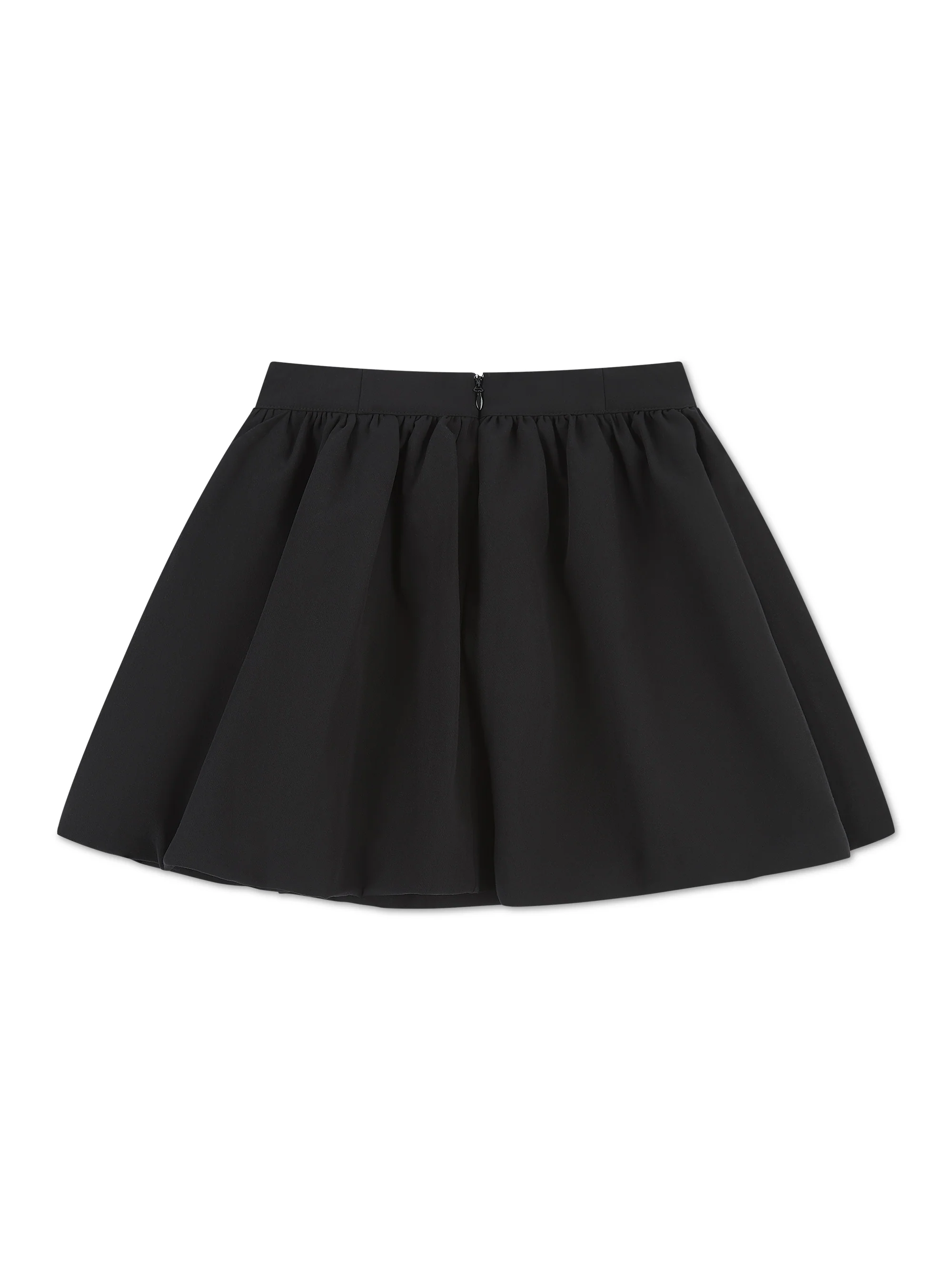 'HARLOW' PUFFBALL HEM COCKTAIL MINI SKIRT BLACK - Image 5