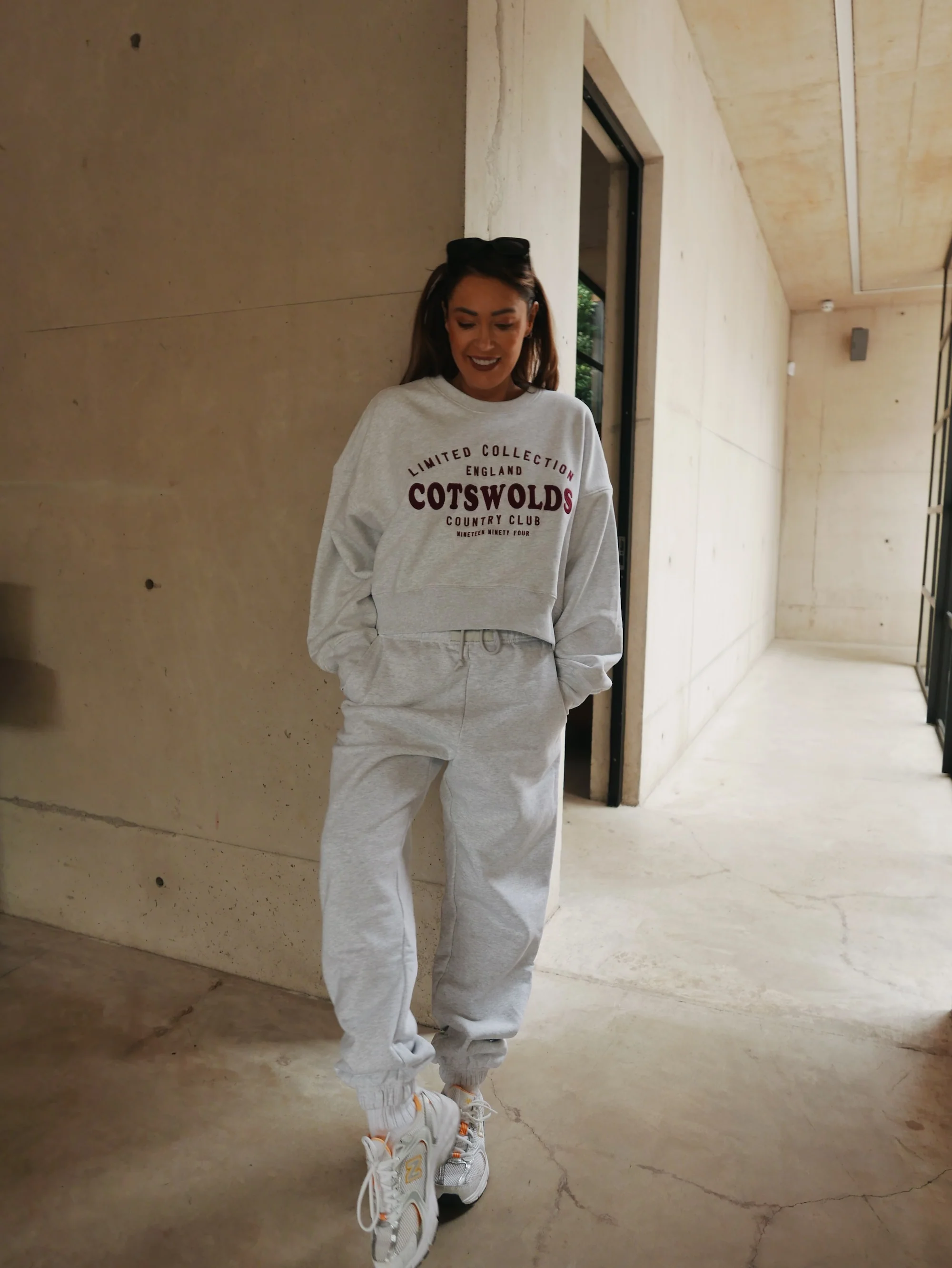 L.A-S RELAXED FIT JOGGERS IN LIGHT GREY MARL - Image 2