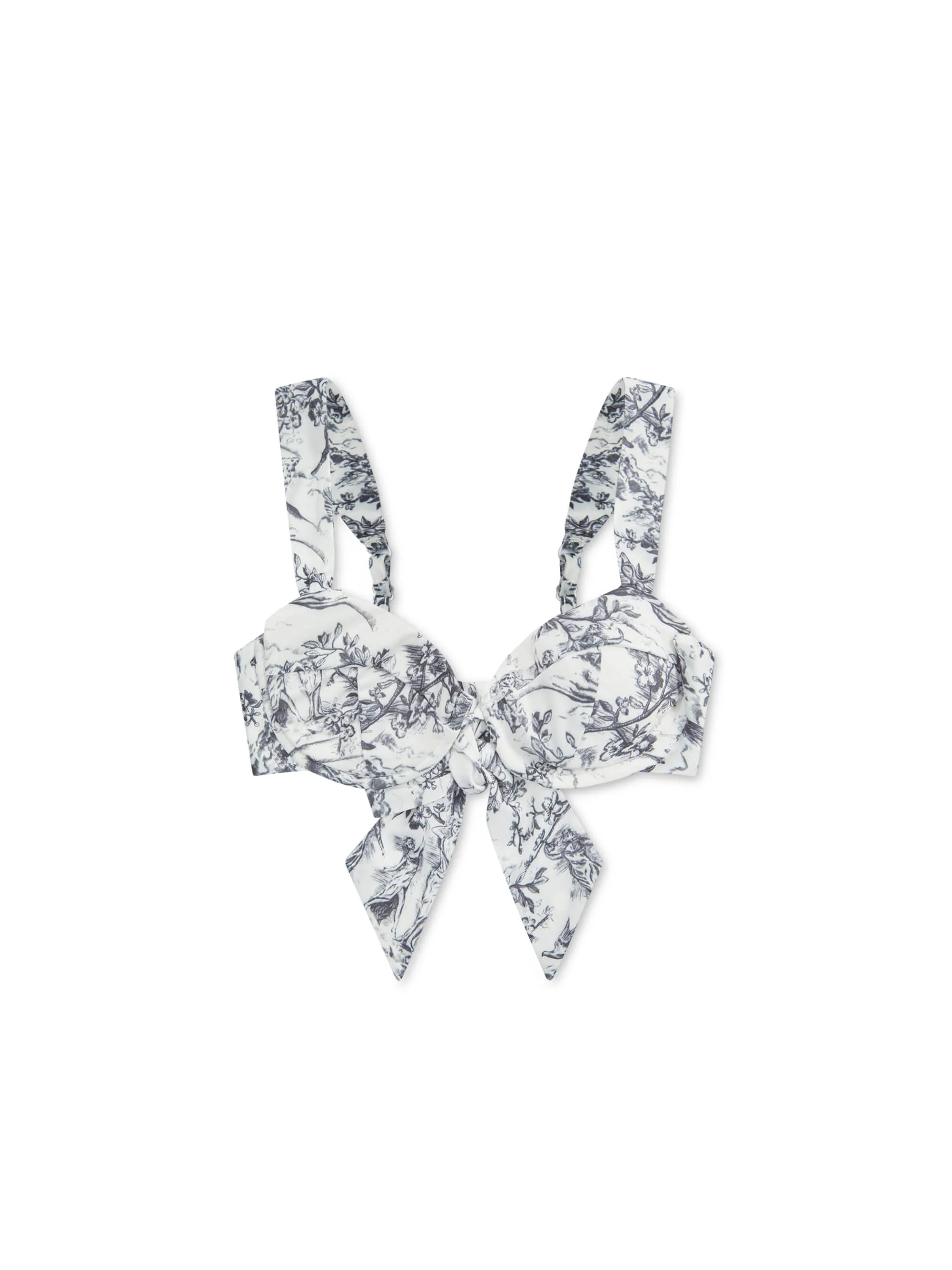 'SELENE' UNDERWIRE SCULPT BIKINI TOP TOILE WHITE MULTI - Image 3