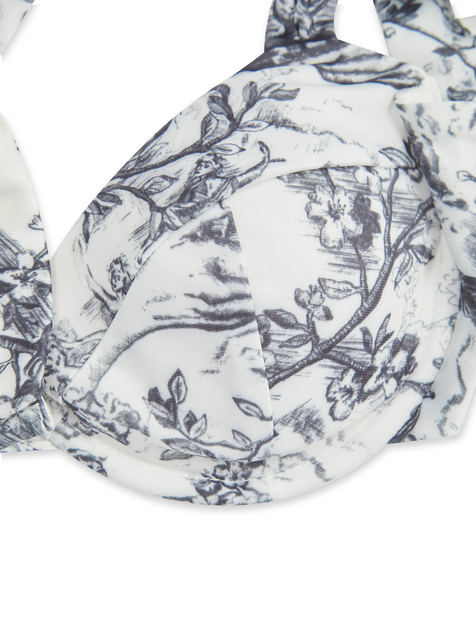 'SELENE' UNDERWIRE SCULPT BIKINI TOP TOILE WHITE MULTI - Image 5