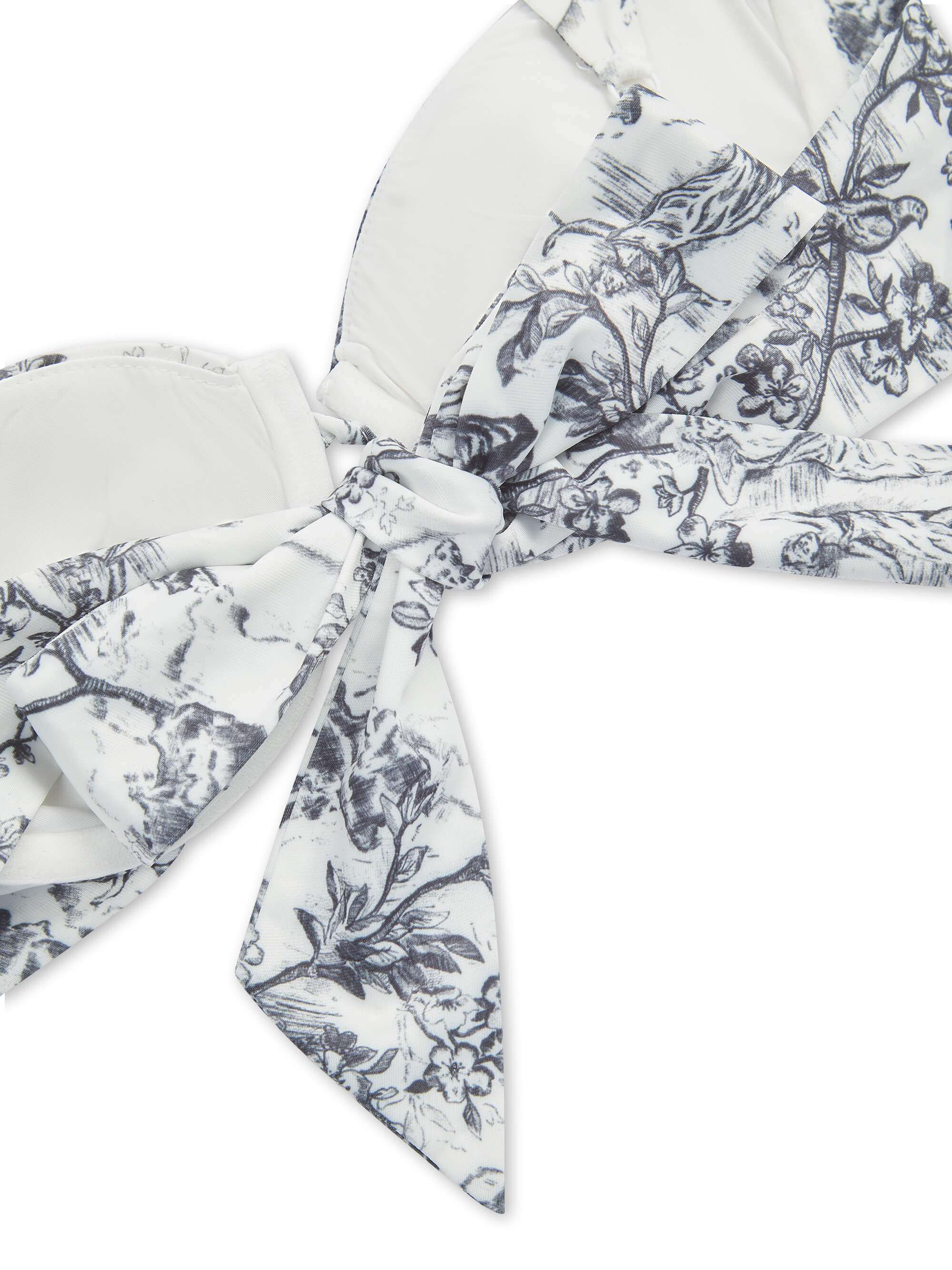 'SELENE' UNDERWIRE SCULPT BIKINI TOP TOILE WHITE MULTI - Image 7