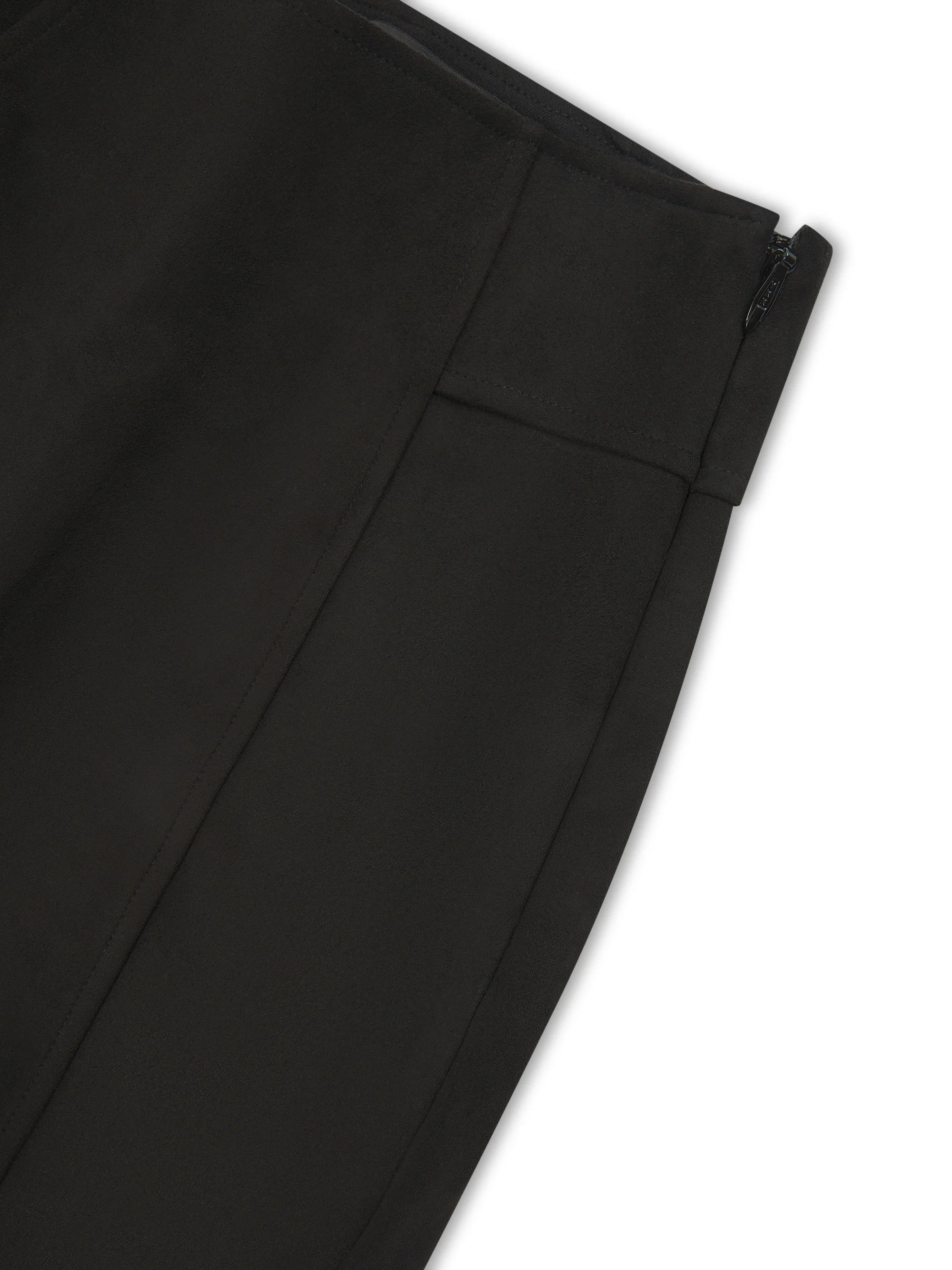 CONTOURING FAUX SUEDE LEGGINGS IN BLACK - Image 8