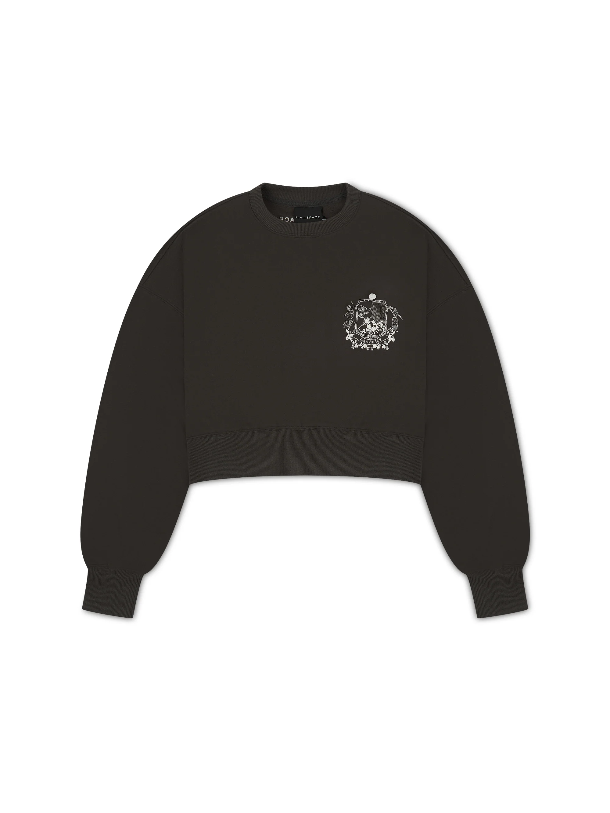 'UNIVERSITE' CROPPED OVERSIZED SWEATSHIRT SLATE GREY - Image 5