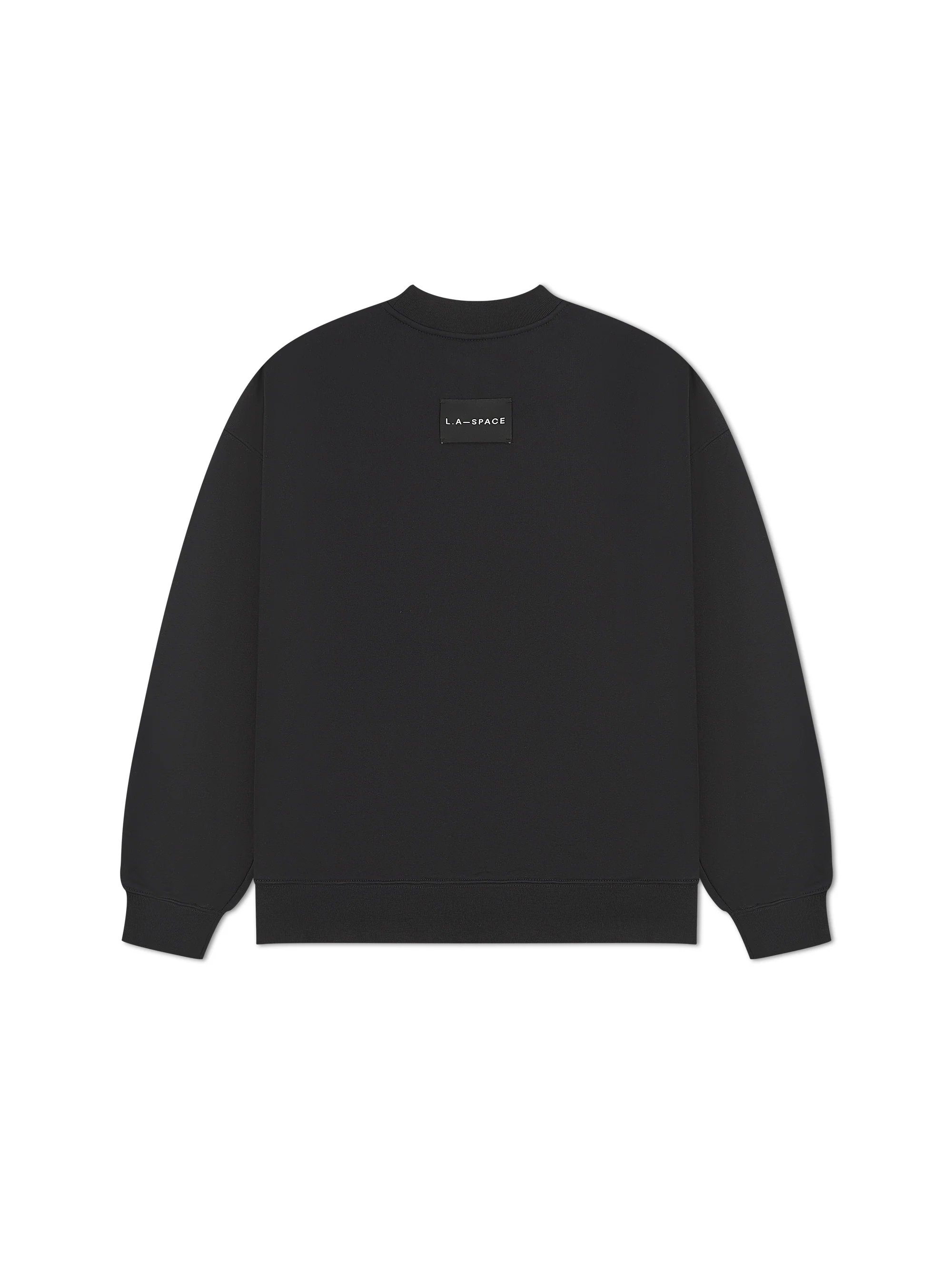 'YOUR SPACE OR MINE' EMBROIDERED SWEATSHIRT BLACK - Image 5